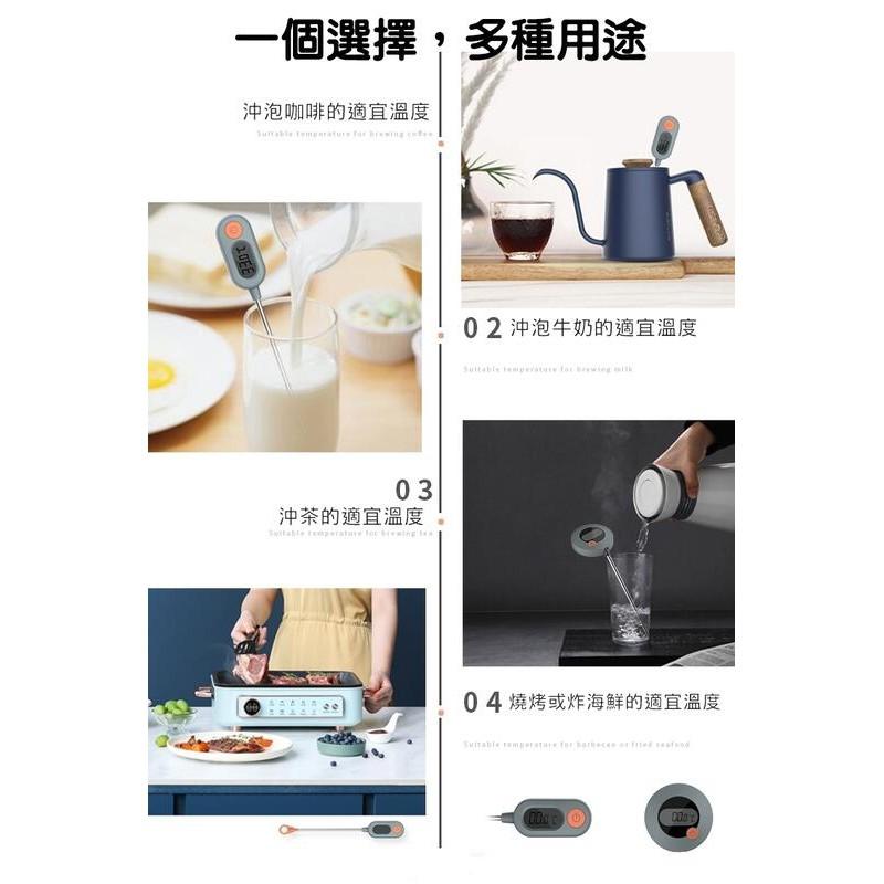 新款~現貨 速顯電子溫度計 手沖咖啡 食品級探針 水溫測量 食品溫度計 油溫計 牛奶溫度計 拉花奶泡溫度量測-細節圖7