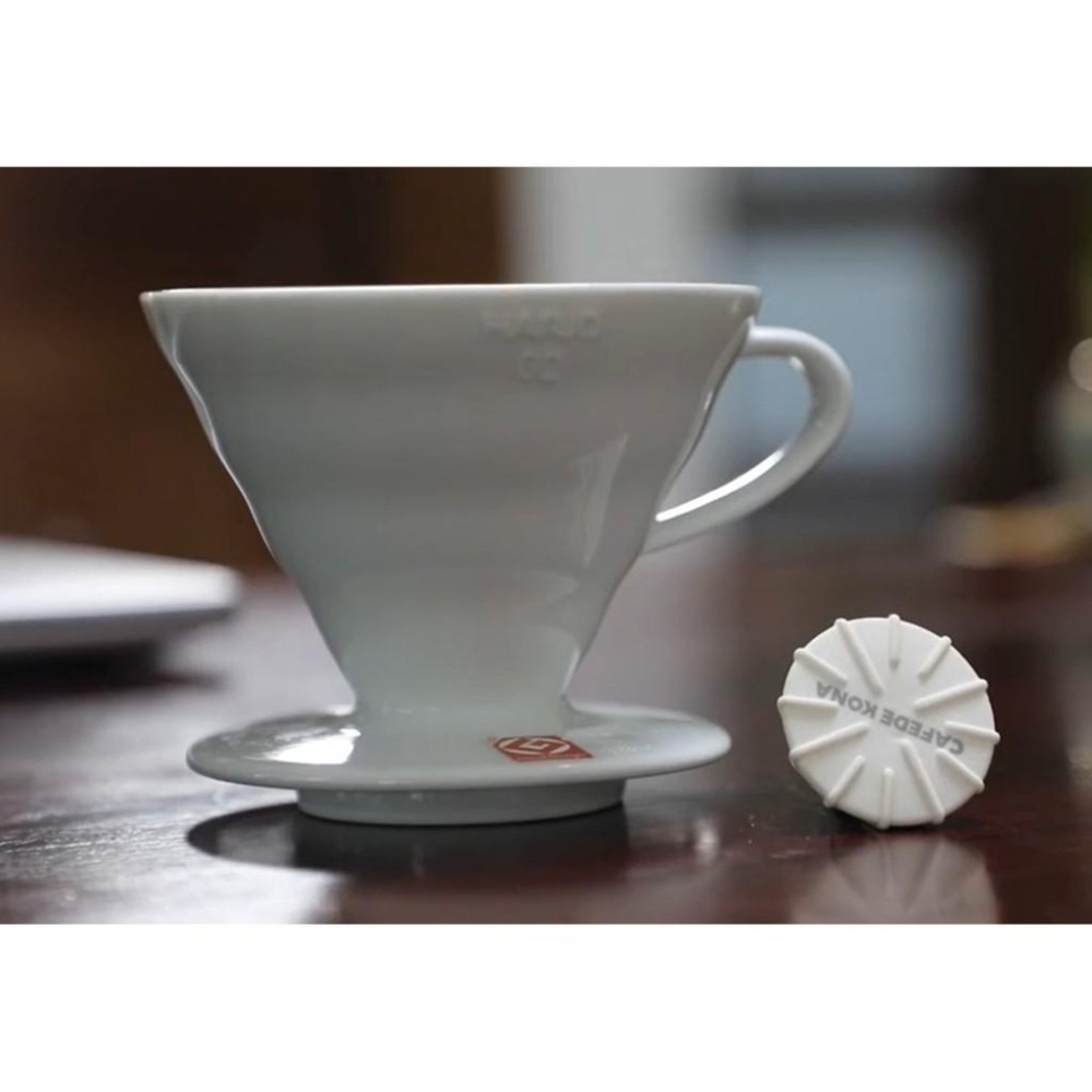 CAFEDE KONA 陶瓷平衡錐【白】手沖濾杯 轉換器V60錐形轉蛋糕型濾杯 輔助器 適合蛋糕濾紙 降低粉層 萃取均勻-細節圖8