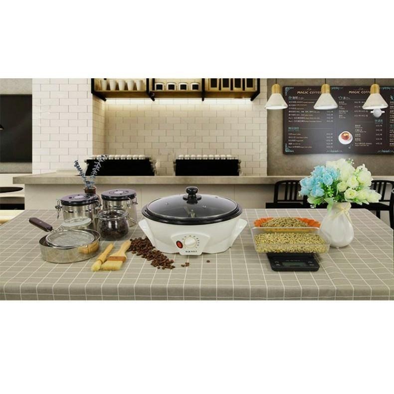 咖啡烘焙機【贈~1kg咖啡生豆+粗毛刷】咖啡豆烘豆機 花生炒鍋 爆米花機 堅果烘焙 精品咖啡 單品咖啡 取代陶鍋-細節圖6