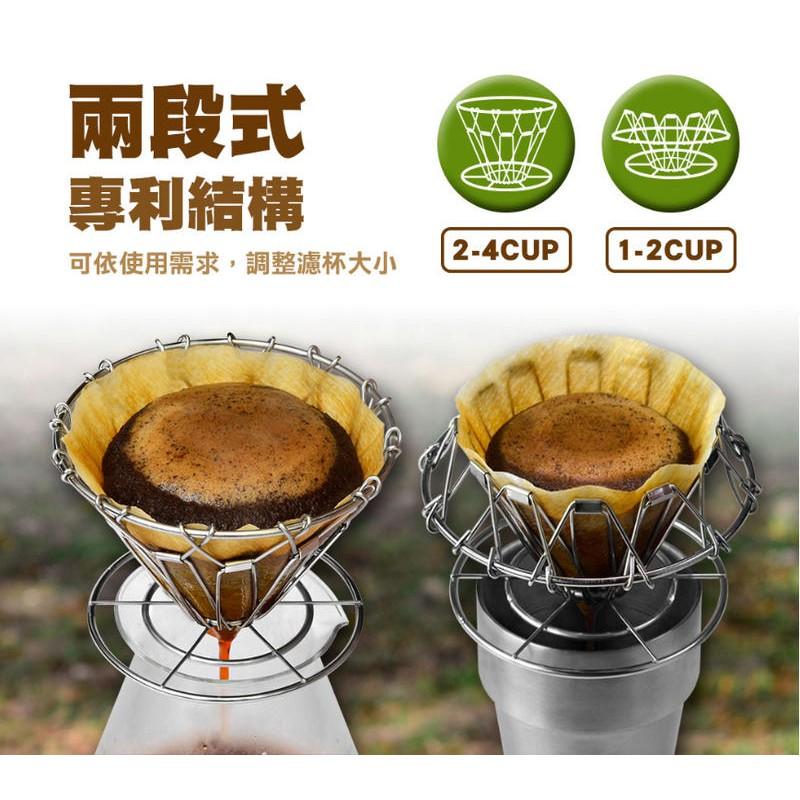 送【店家計量匙+專用清潔棉】錐形 Driver 可摺疊式濾杯 不鏽鋼濾杯 V型 可摺式 咖啡濾杯 HM-ZDV60-A1-細節圖3