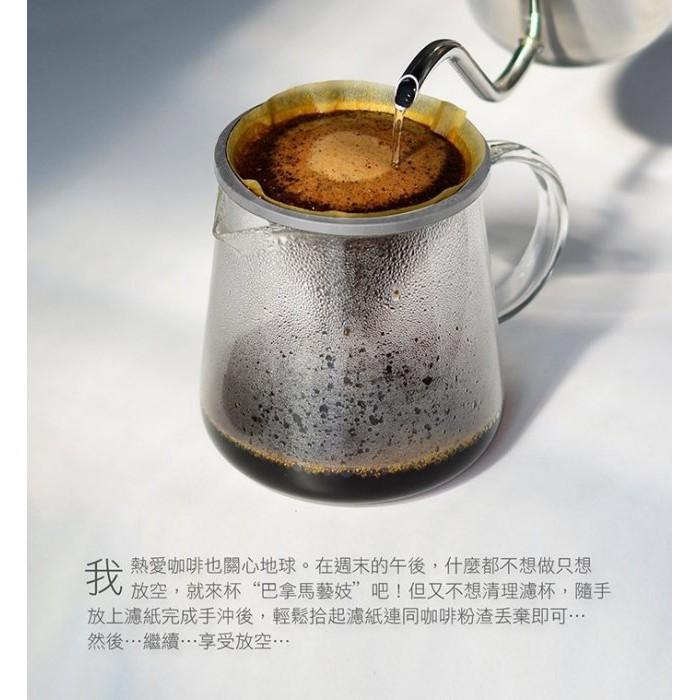送【計量匙+專用清潔棉】Driver Moka 濾杯壺組600│400ML 兩用濾杯 咖啡壺 泡茶壺 玻璃分享壺 沖茶器-細節圖8