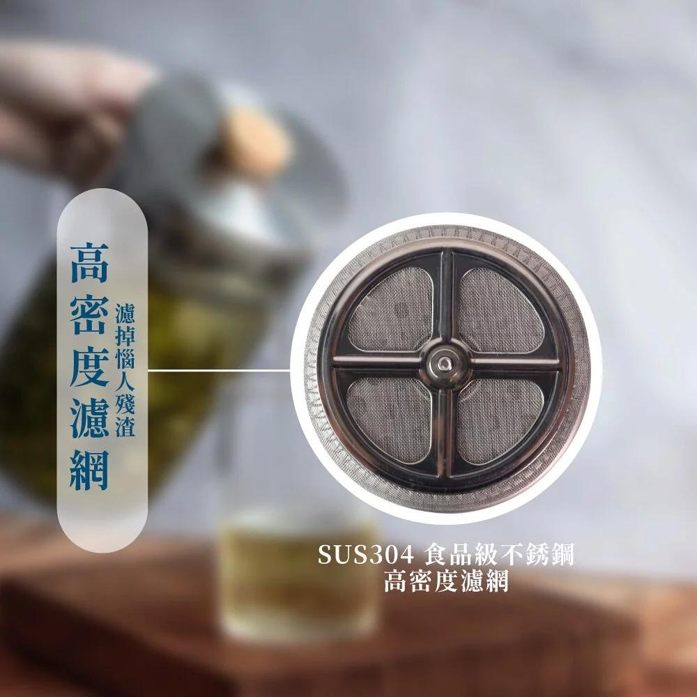 Driver 冷熱兩用沖茶壺 送【專用清潔棉】冷泡茶壺 咖啡壺 玻璃法壓壺 法式濾壓壺 花茶壺 量杯 冷熱二用泡茶壺-細節圖9