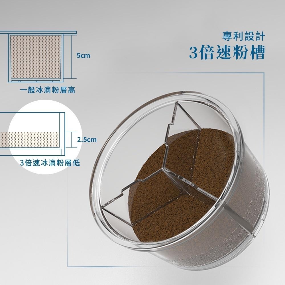 Driver 3倍速冰滴咖啡壺 600ml 三倍速冰滴咖啡壺 冷萃壺 2小時濃厚 冰滴壺-細節圖4