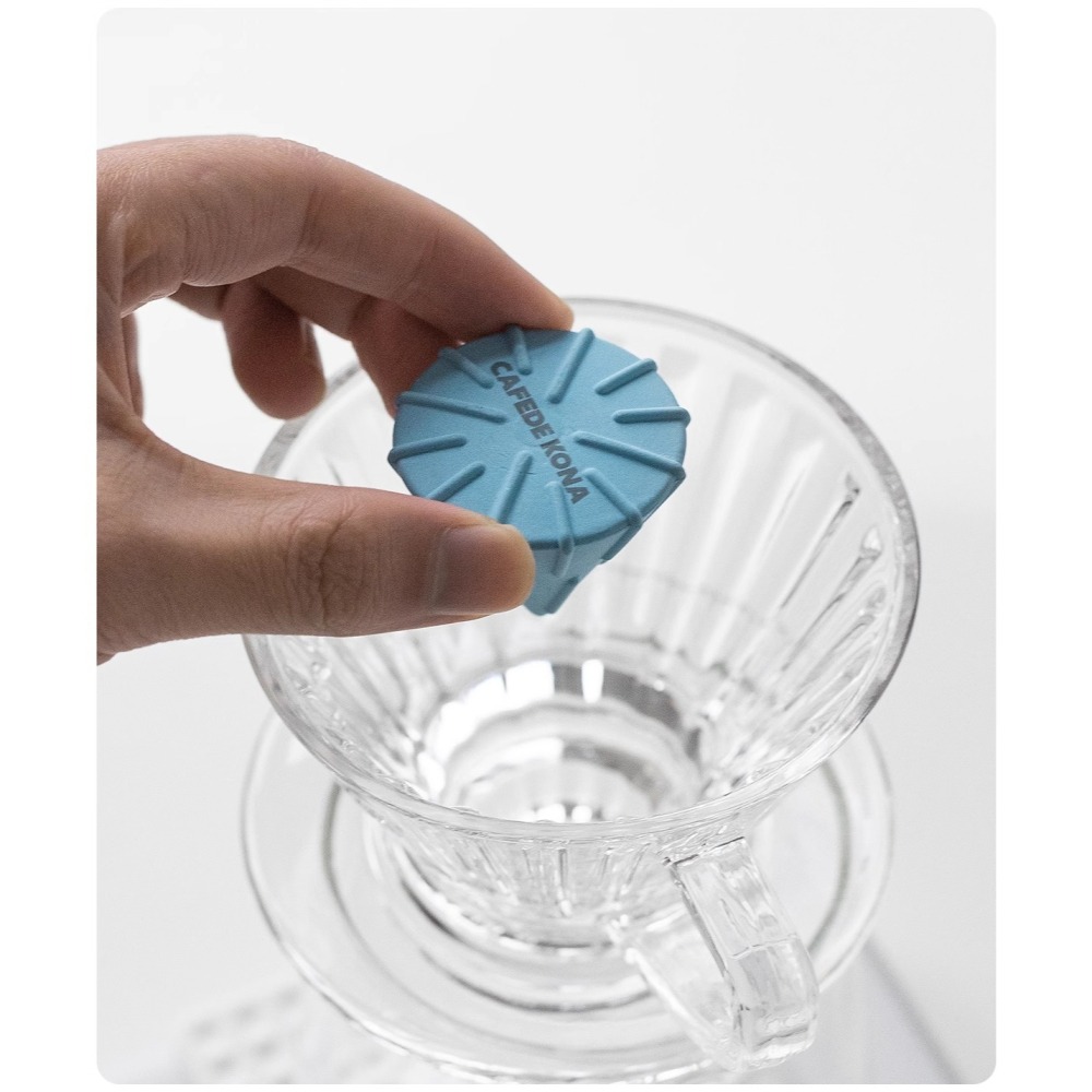 CAFEDE KONA 陶瓷平衡錐【白】手沖濾杯 轉換器V60錐形轉蛋糕型濾杯 輔助器 適合蛋糕濾紙 降低粉層 萃取均勻-細節圖11