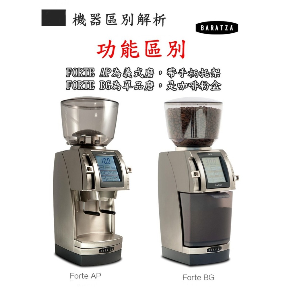 2024 BARATZA【送~風壓漏斗】Forte AP/BG 公司貨 單品義式定時定量咖啡電動磨豆機 小型商業用研磨機-細節圖3