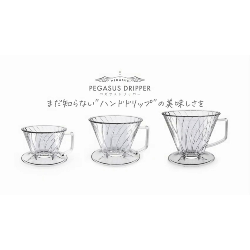 HARIO 日製 PEGASU 透明台型樹脂濾杯 梯型濾杯 PED-01/02/03-T 101 102 103扇形濾杯-細節圖8