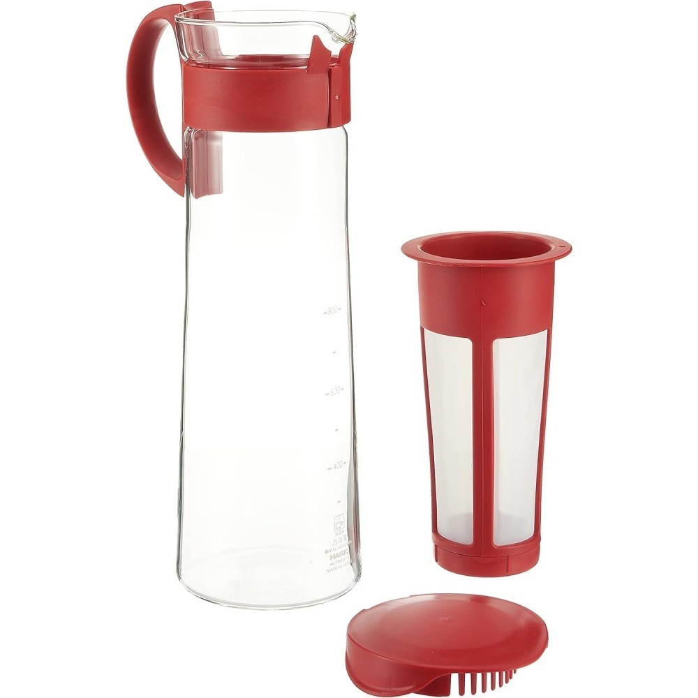 HARIO 冷泡咖啡壺 冷泡茶 冷水壺 1000ml 直立式可冰冰箱 冷泡 咖啡壺 冰釀 冰萃壺MCPN-14R 日本製-細節圖6