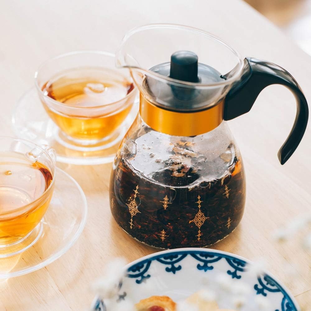HARIO 100週年 羅賓茶壺 復刻金邊茶壺 300ml 黑色 復刻版 分享壺 泡茶壺 咖啡壺 NRF-3B-細節圖2