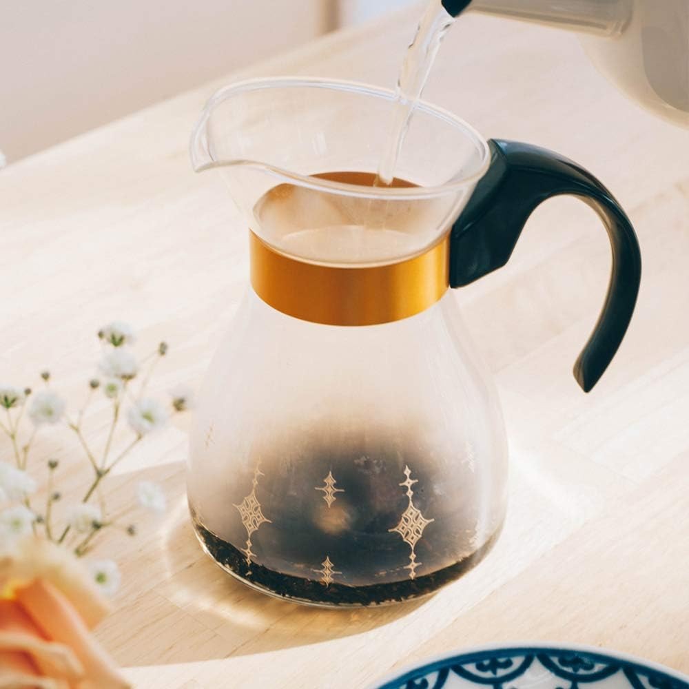 HARIO 100週年 羅賓茶壺 復刻金邊茶壺 300ml 黑色 復刻版 分享壺 泡茶壺 咖啡壺 NRF-3B-細節圖5