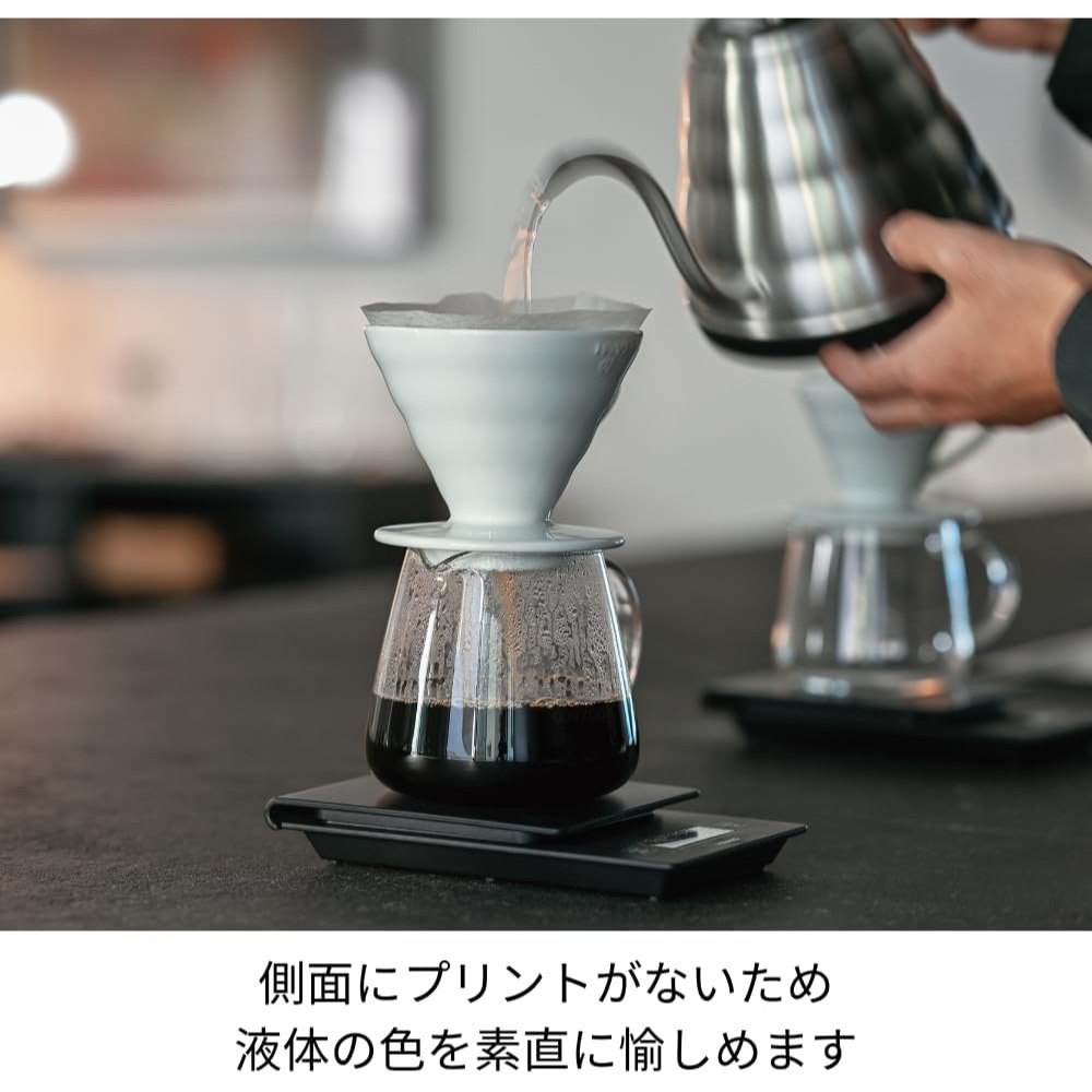 HARIO V60經典清透咖啡壺／VBS-36│VBS-60 玻璃分享壺 咖啡壺 耐熱玻璃壺 日本製 手沖下壺-細節圖6