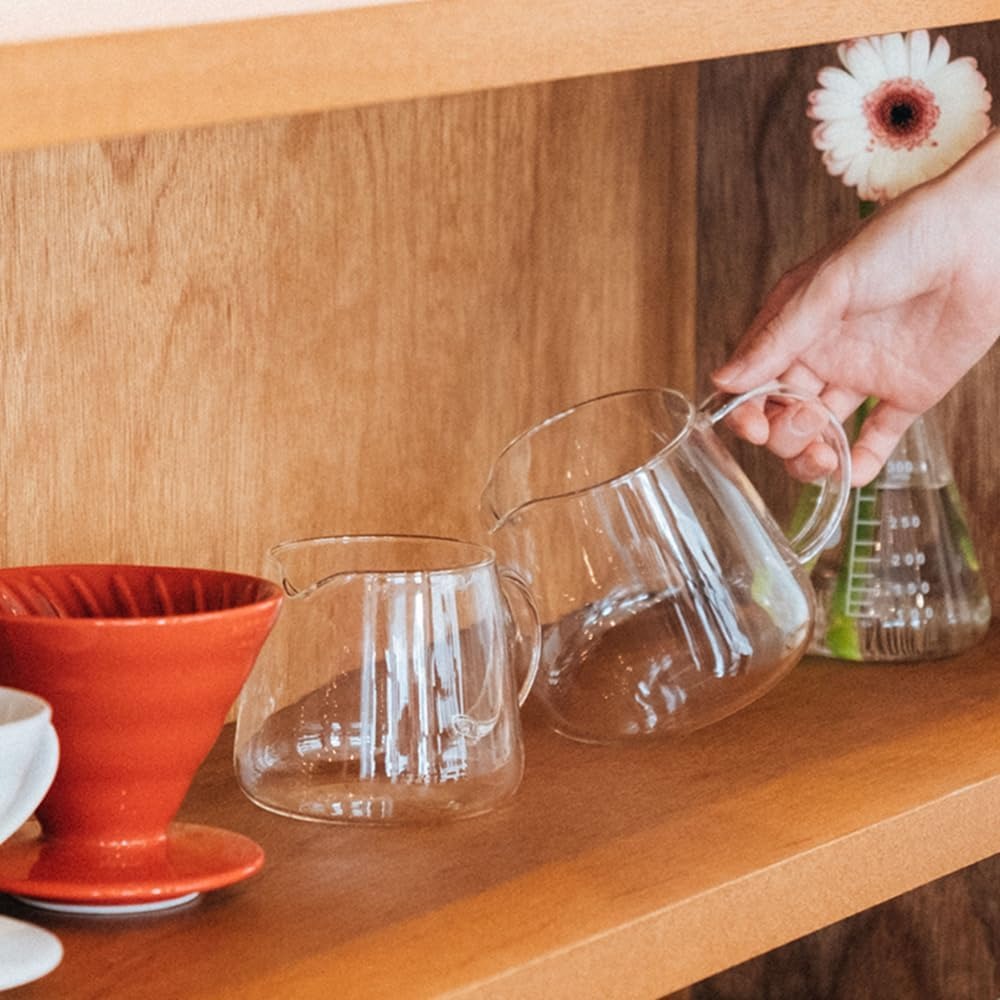 HARIO V60經典清透咖啡壺／VBS-36│VBS-60 玻璃分享壺 咖啡壺 耐熱玻璃壺 日本製 手沖下壺-細節圖8