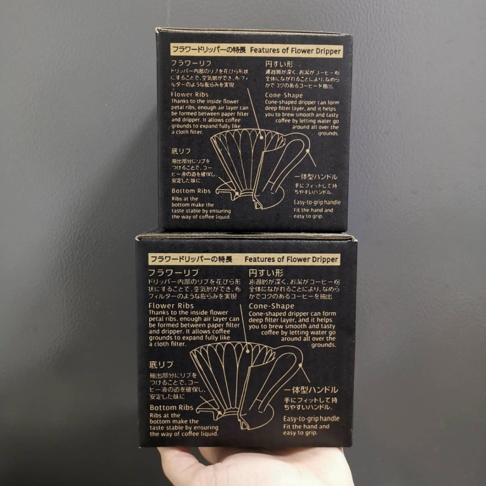 三洋 CAFEC 霧黑限量版 花瓣濾杯 有田燒 1-2/2-4人份 V型濾杯 錐形濾杯 陶瓷濾杯 台灣公司貨 現貨熱銷-細節圖2