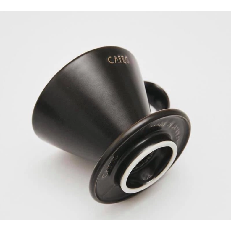 三洋 CAFEC 霧黑限量版 花瓣濾杯 有田燒 1-2/2-4人份 V型濾杯 錐形濾杯 陶瓷濾杯 台灣公司貨 現貨熱銷-細節圖8