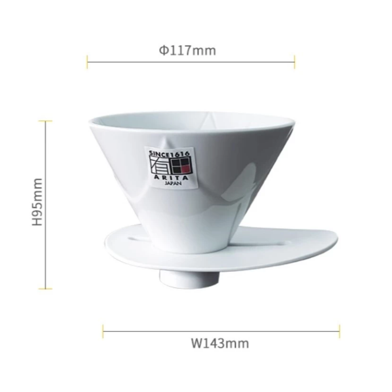 HARIO MUGEN V60 磁石01 無限濾杯 1~2杯用 手沖濾杯 磁石白色 一刀流日本製 VDMU-02-CW-規格圖11