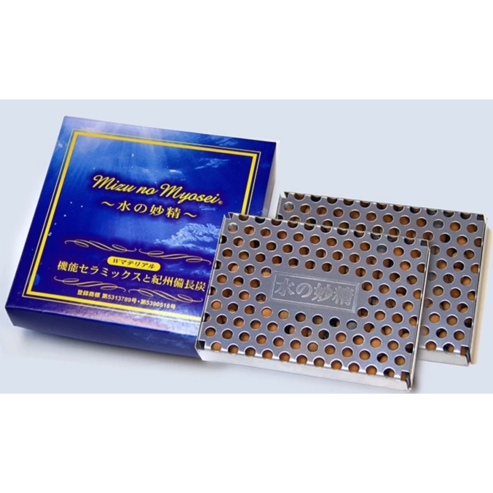 🔥現貨✨日本製🇯🇵 Mizu No Myosei 水妙精 淨水片 紀州備長炭 🚰冰箱/車內/浴室/馬桶水箱適用-細節圖2