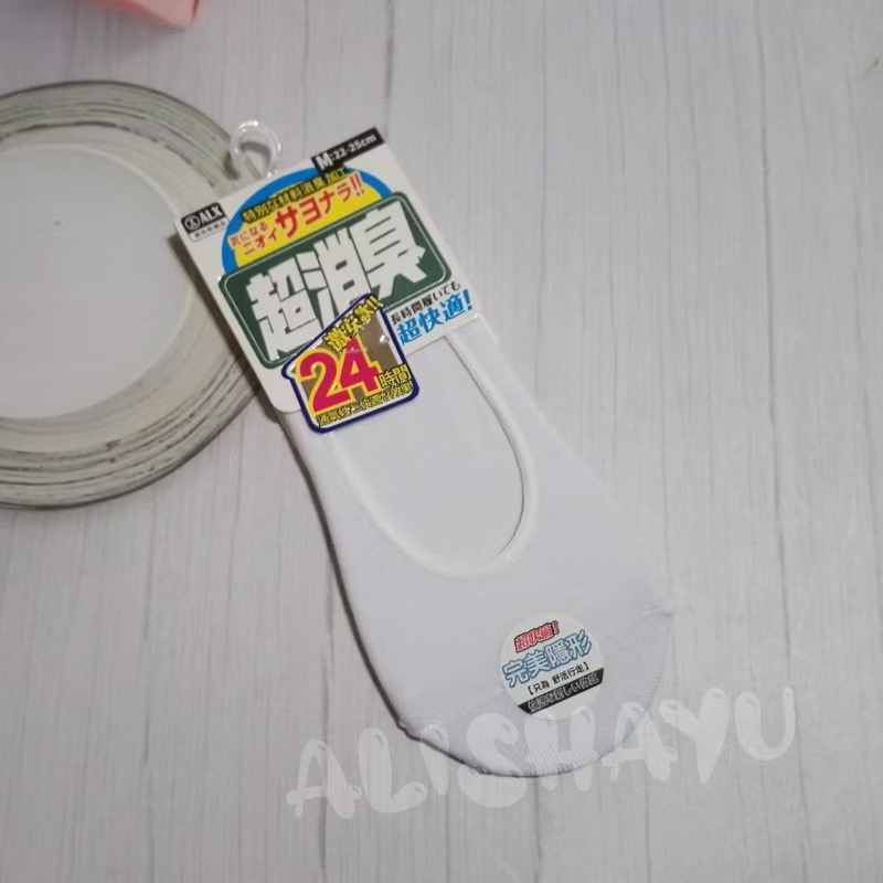 【台灣製消臭襪】ALX 隱形襪套 超消臭 止滑 22-25cm 一般款-規格圖1