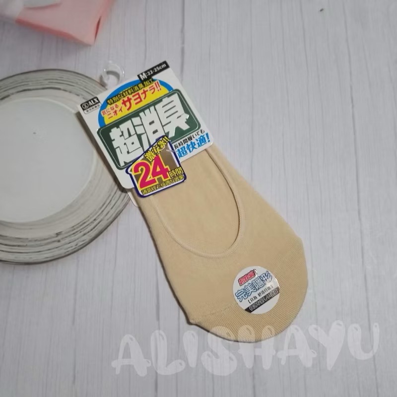 【台灣製消臭襪】ALX 隱形襪套 超消臭 止滑 22-25cm 一般款-規格圖1