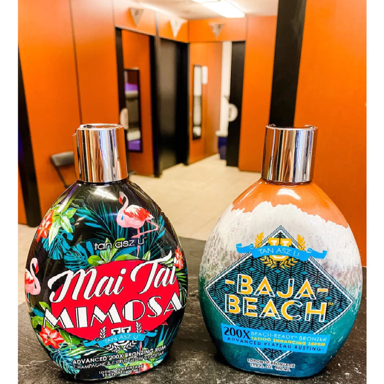 室內助曬乳 機曬 滋潤 暗黑古銅 Tan Asz U🇺🇸Baja Beach 200X 美黑 古銅肌 日曬機-細節圖2