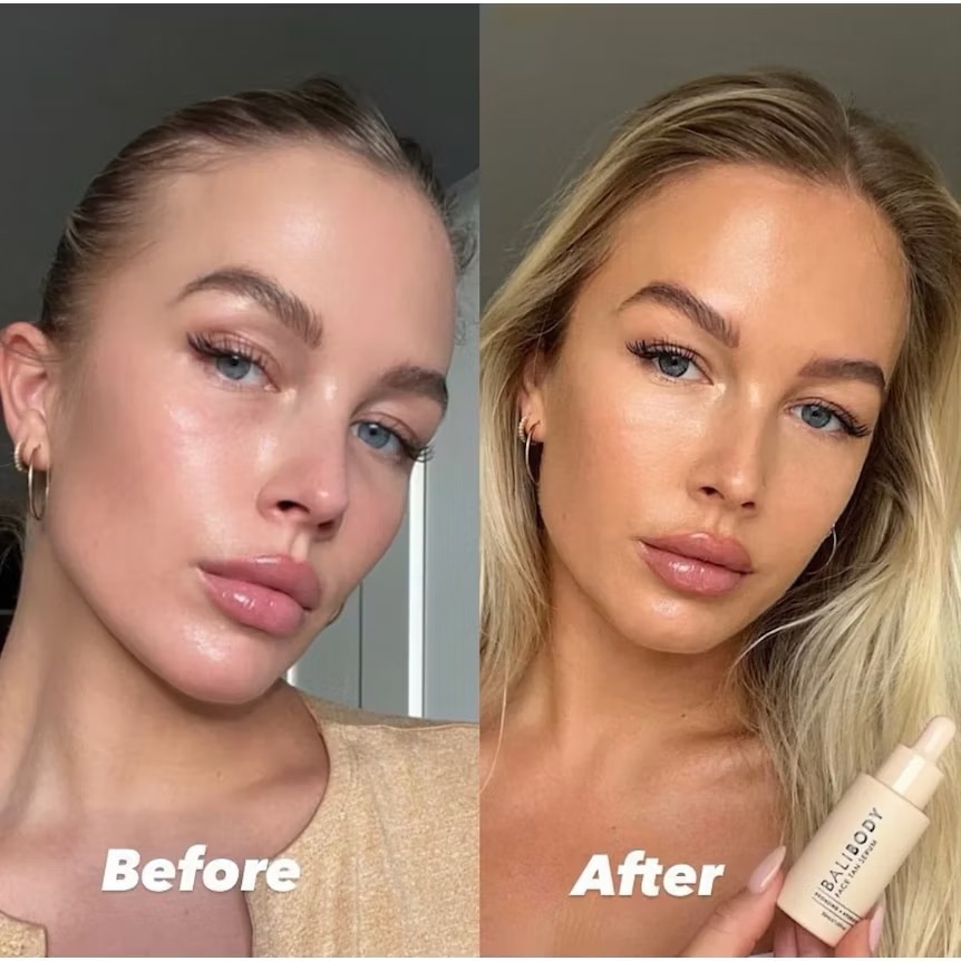 『現貨』具有護膚功能 自曬黑 臉部精華 Bali body 🦘美黑精華液 透明質酸/煙酰胺  緩慢釋放自然 古銅肌-細節圖3