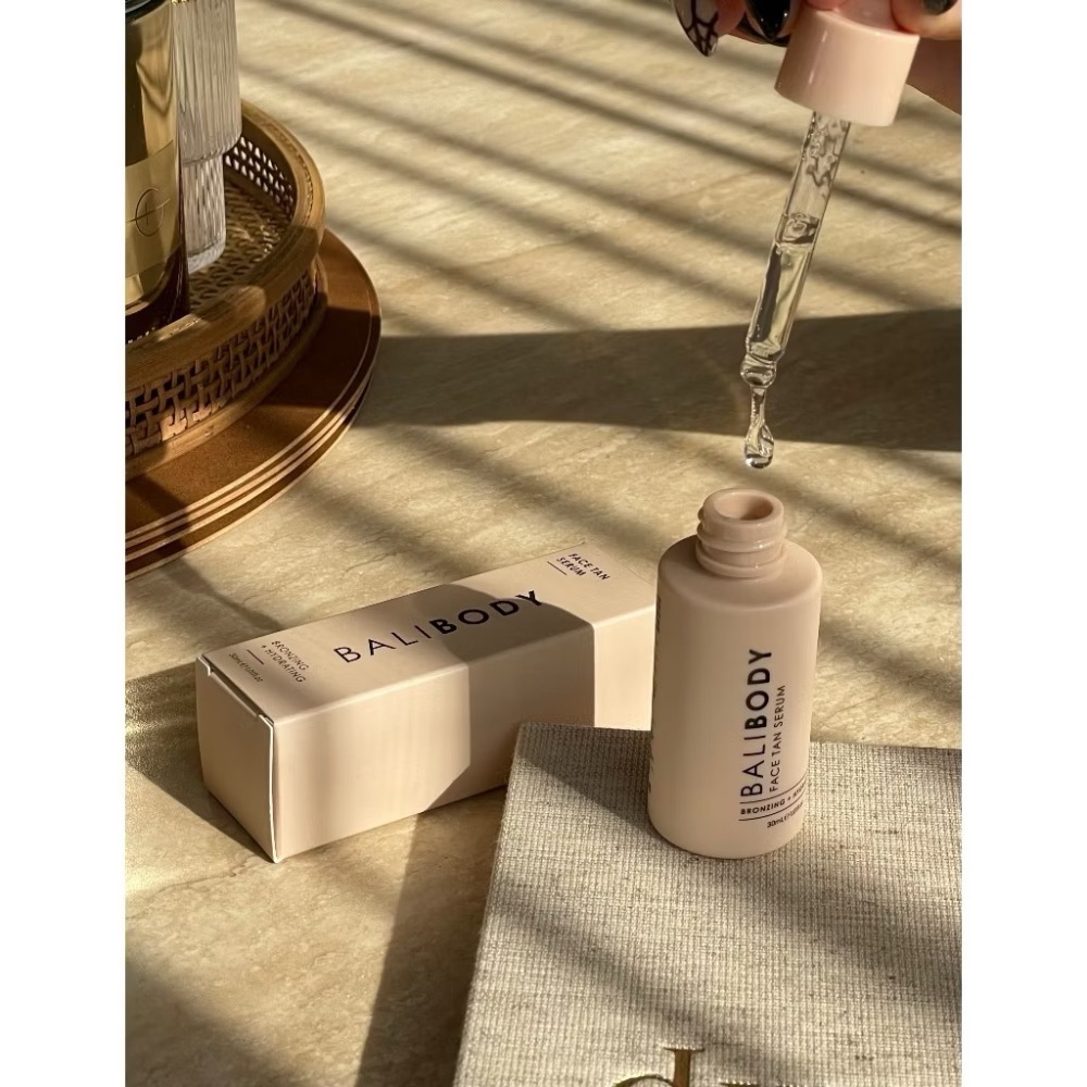 『現貨』具有護膚功能 自曬黑 臉部精華 Bali body 🦘美黑精華液 透明質酸/煙酰胺  緩慢釋放自然 古銅肌-細節圖7