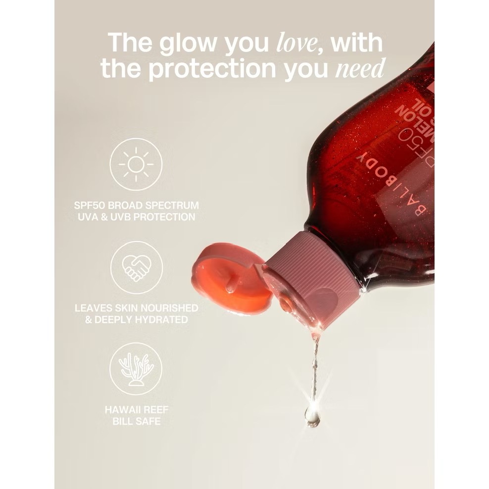 耐水性 助曬油 海洋/珊瑚礁友善🦘Bali body 『現貨』西瓜 SPF50 Sunscreen Oil 防曬油-細節圖10