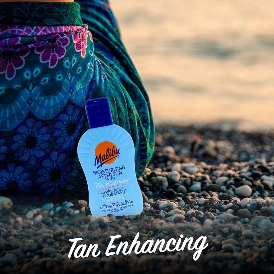 曬後護理『美黑延長 蘆薈保濕乳液』保濕乳 🇬🇧英國製 Malibu 馬里布 After Sun 蘆薈＋維生素E-細節圖2