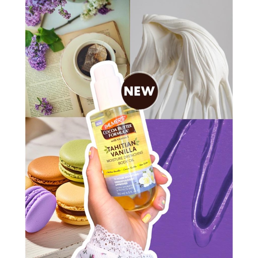搶購新配方 『現貨』大溪地 香草香味🌺🌿 Palmer＇s 帕瑪氏 可可脂/維生素E 深層潤澤滋養 身體油 保濕乳液-細節圖5