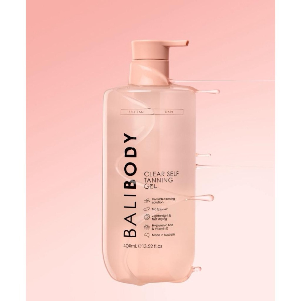 現貨 400ml大容量 仿曬 自曬黑 無需沖洗 零轉印🦘Bali body Self Tanning Gel 透明凝膠-細節圖9