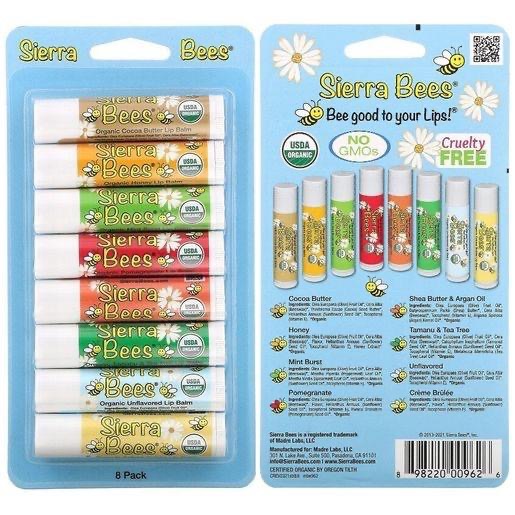 滋潤護唇 美唇🧡 美國🇺🇸 Sierra Bees 小蜜蜂 純天然 有機 潤唇膏 護唇膏 嬰幼兒 孕婦適用-細節圖2