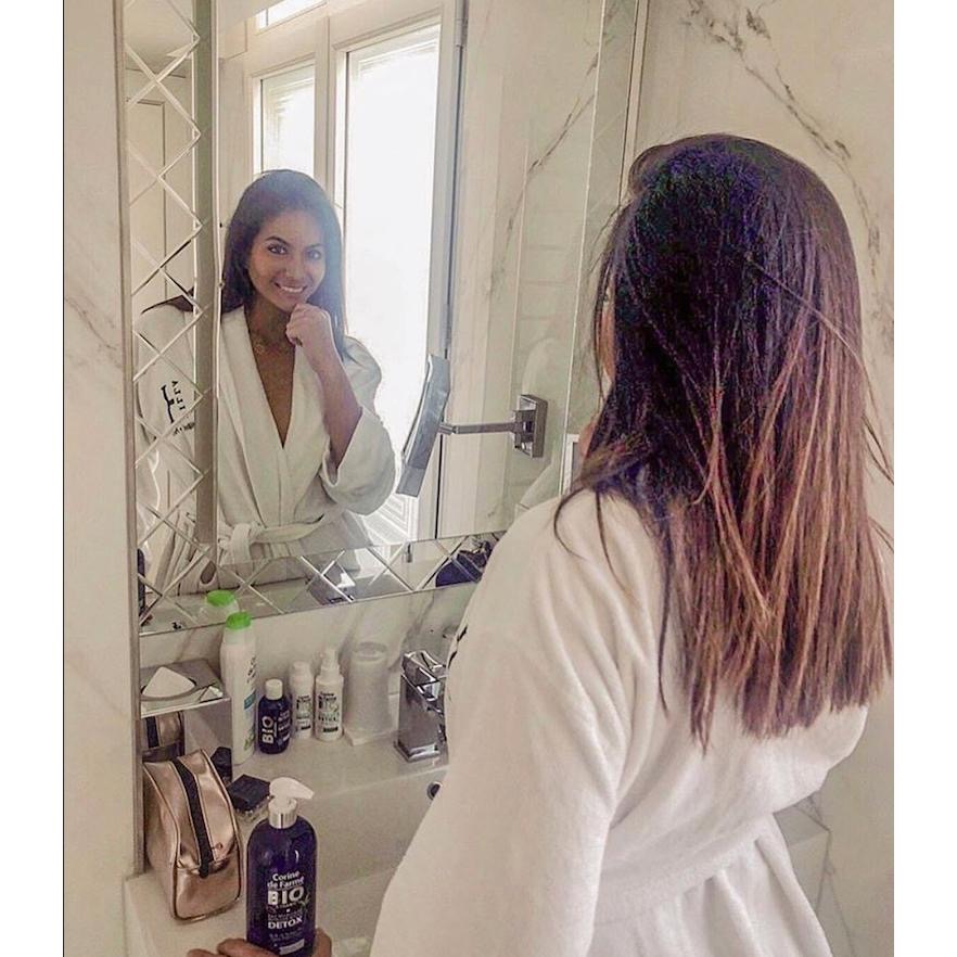 現貨 法國製造 Corine de Farme 自然pH值平衡 100%植物纖維 柔膚私密巾 黎之芙 杏花提取物-細節圖5