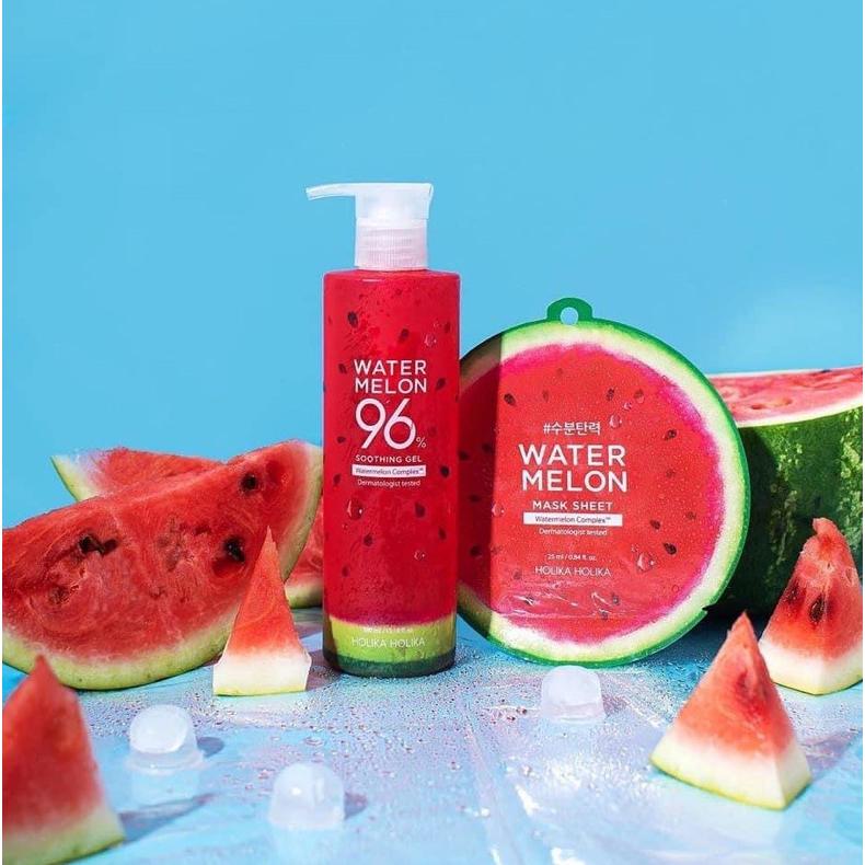 韓國製 Holika Holika Watermelon 西瓜 96%清爽保濕凝膠 Soothing Gel 390ml-細節圖3