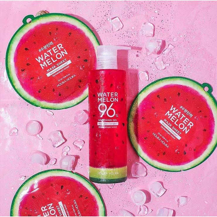 韓國製 Holika Holika Watermelon 西瓜 96%清爽保濕凝膠 Soothing Gel 390ml-細節圖5