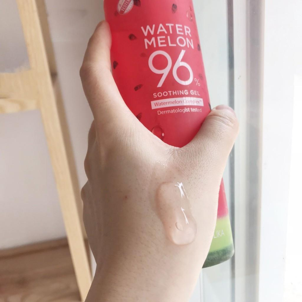 韓國製 Holika Holika Watermelon 西瓜 96%清爽保濕凝膠 Soothing Gel 390ml-細節圖6