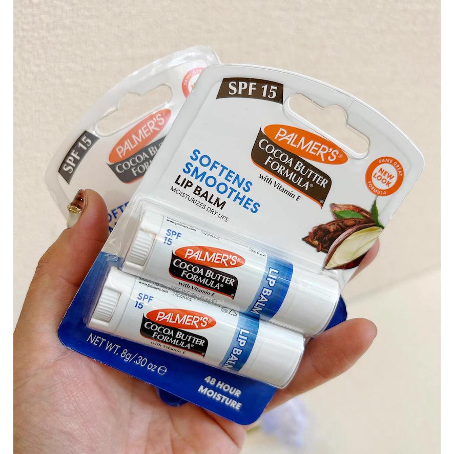 滋潤 保養 Cocoa Butter Lip Balm 護唇膏 🇺🇸 帕瑪氏 Palmer＇s SPF15 潤脣膏-細節圖2