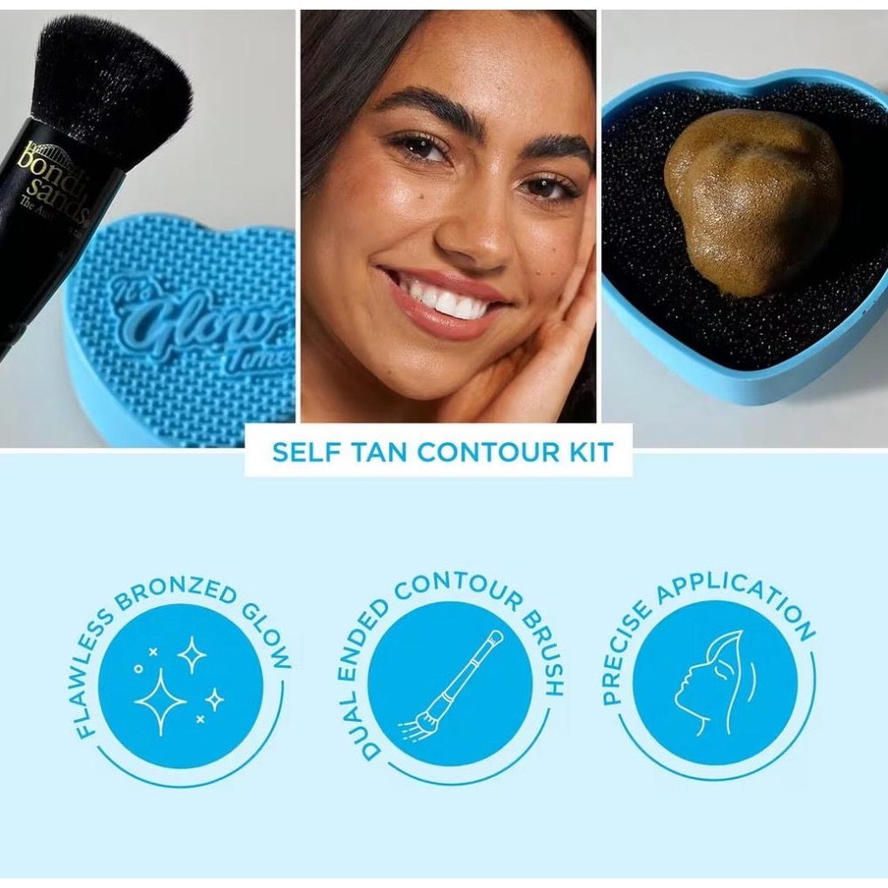 『現貨』美黑 刷具>雙端 修容輪廓刷  BONDI SANDS Self Tan Contour Kit 美黑慕斯-細節圖3