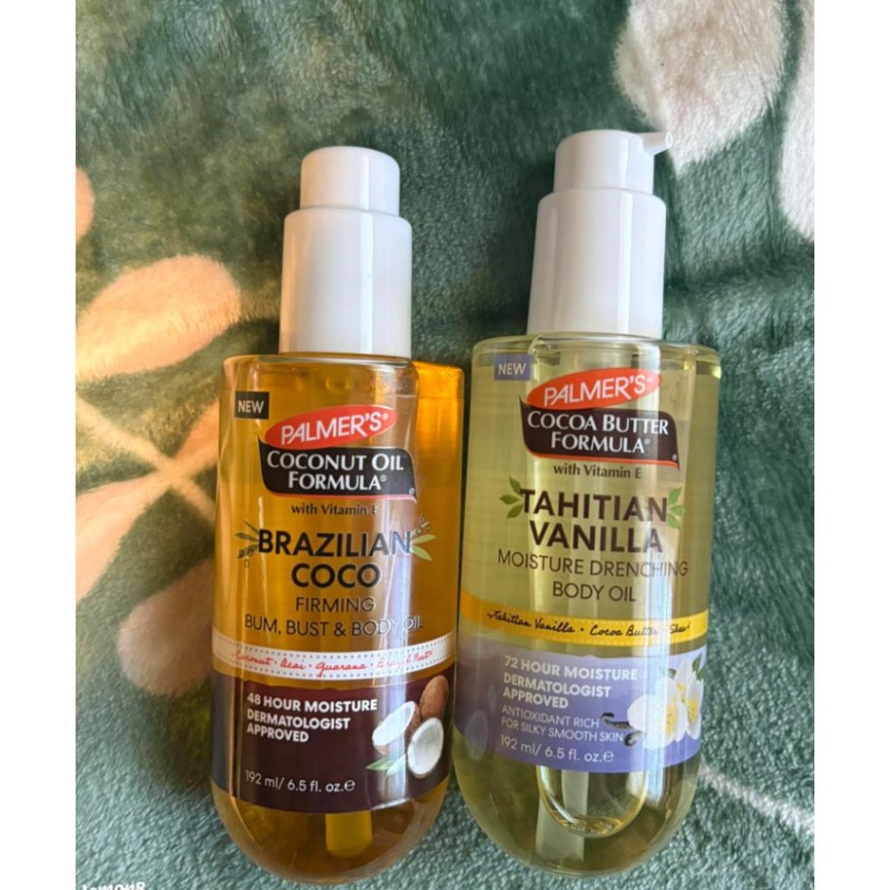 椰子油配方 緊緻保養油 針對臀部 胸部 🇺🇸帕瑪氏 Palmer＇s 巴西可可 緊緻 保濕 透亮 身體油 Palmers-細節圖9