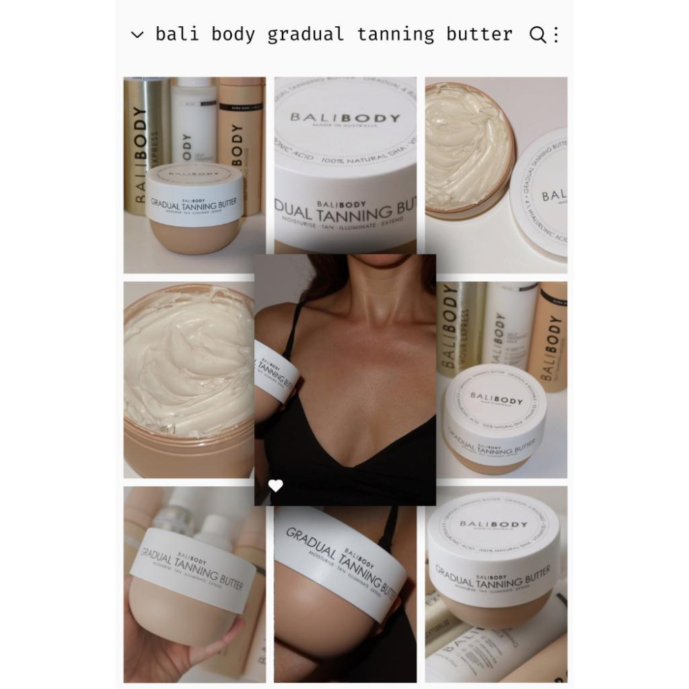 免曬_美黑漸變 燙金 美黑 奶油霜 🦘Bali body Gradual Tanning Butter 美黑高光乳霜-細節圖6