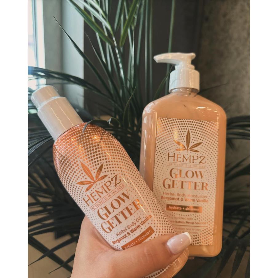 香味細閃高光✨ Shimmer 玫瑰金 🇺🇸Hempz Glow Getter 保濕 身體乳 荷荷芭油 身體噴霧-細節圖2