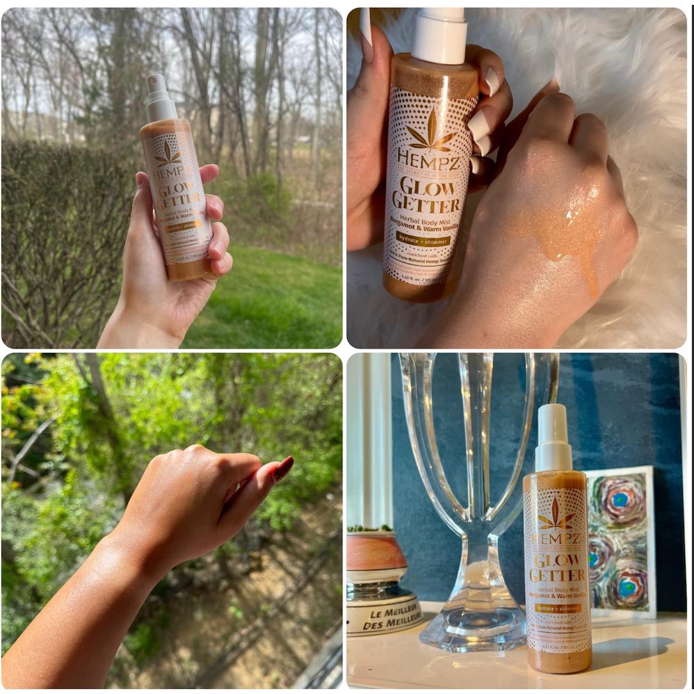 香味細閃高光✨ Shimmer 玫瑰金 🇺🇸Hempz Glow Getter 保濕 身體乳 荷荷芭油 身體噴霧-細節圖6