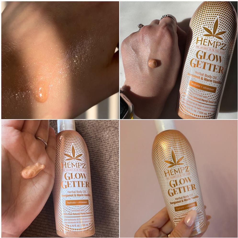 香味細閃高光✨ Shimmer 玫瑰金 🇺🇸Hempz Glow Getter 保濕 身體乳 荷荷芭油 身體噴霧-細節圖9