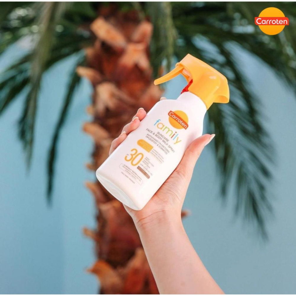 家庭防曬乳 輕盈 防水 防曬噴霧 『全家一起用』 Carroten Family Spf30 臉部身體通用-細節圖6