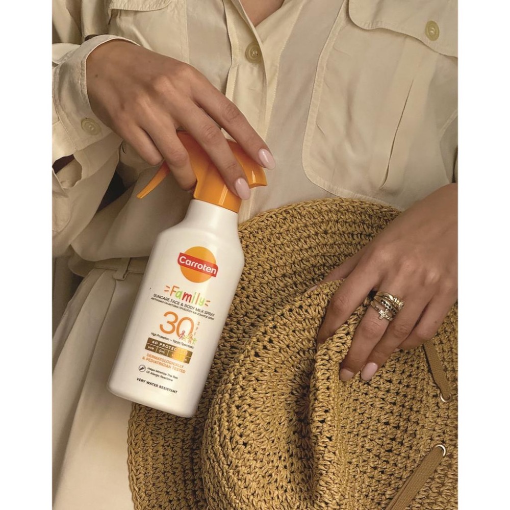 家庭防曬乳 輕盈 防水 防曬噴霧 『全家一起用』 Carroten Family Spf30 臉部身體通用-細節圖3