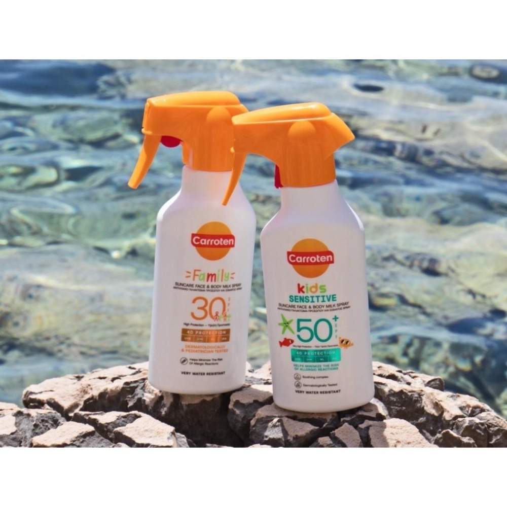 家庭防曬乳 輕盈 防水 防曬噴霧 『全家一起用』 Carroten Family Spf30 臉部身體通用-細節圖8