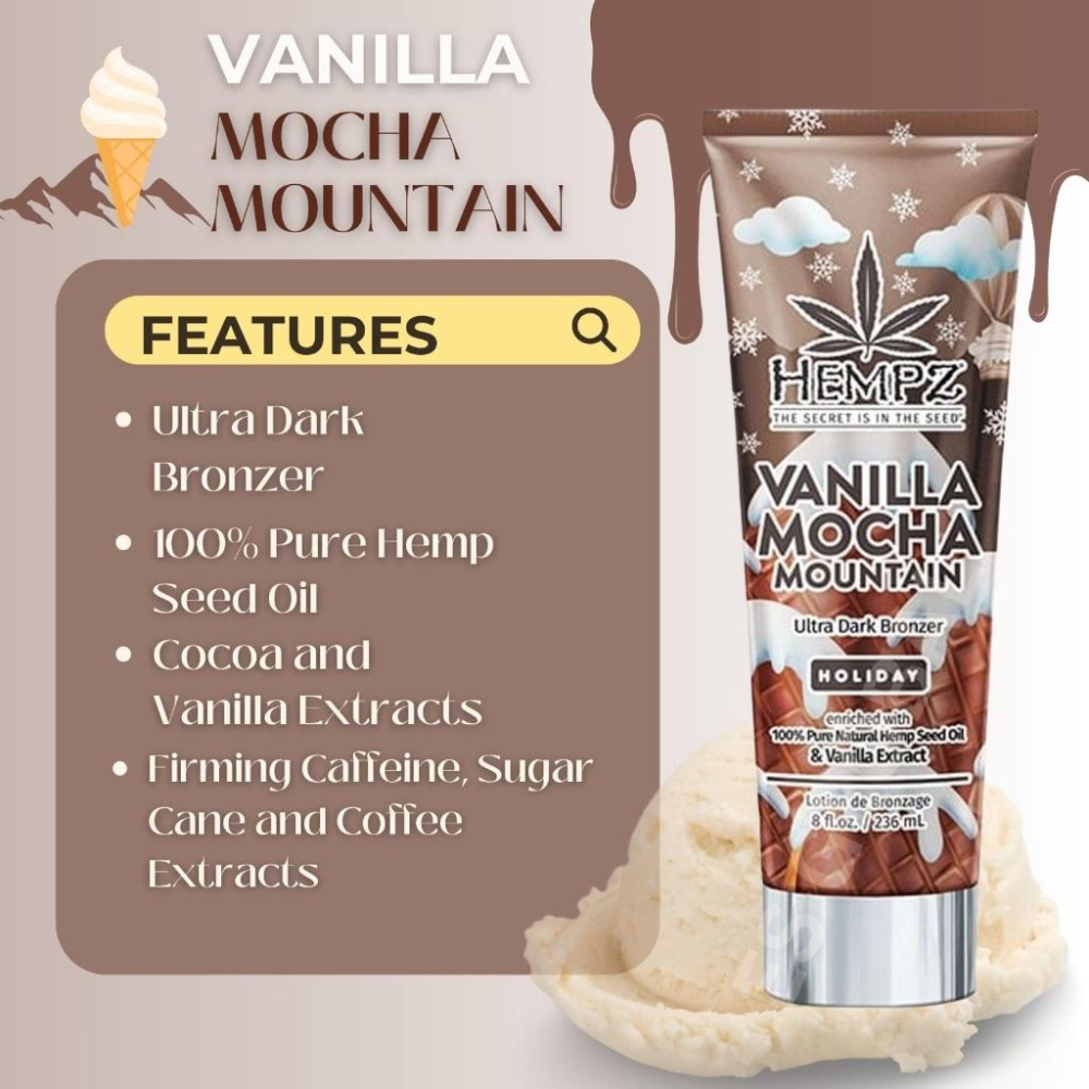 『現貨』室內/戶外 助曬乳 焦糖古銅 🇺🇸Hempz 焦糖香草味 Ultra Dark 美黑 助曬乳 日曬機-細節圖6