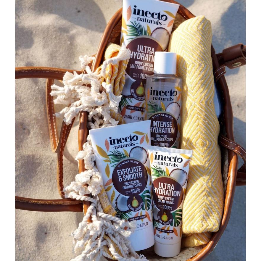 現貨 磨砂膏/保濕滋潤乳/保養油 英國製造 🇬🇧 inecto Body Oil/椰殼 身體 去角質 身體油-細節圖2