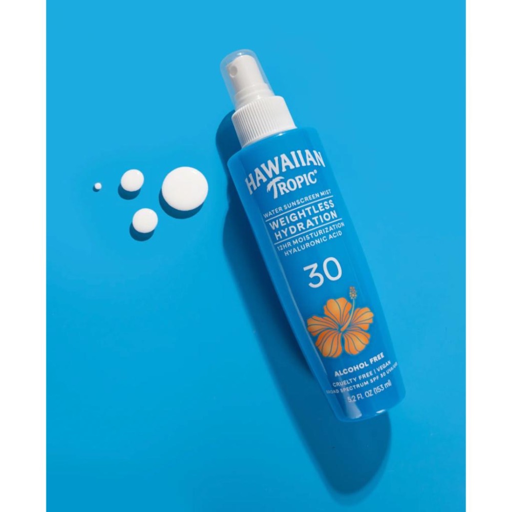 『現貨』SPF30 防曬 保溼噴霧🌺 Hawaiian tropic 透明質酸/玻尿酸 熱帶夏威夷 防曬/助曬 曬黑-細節圖2