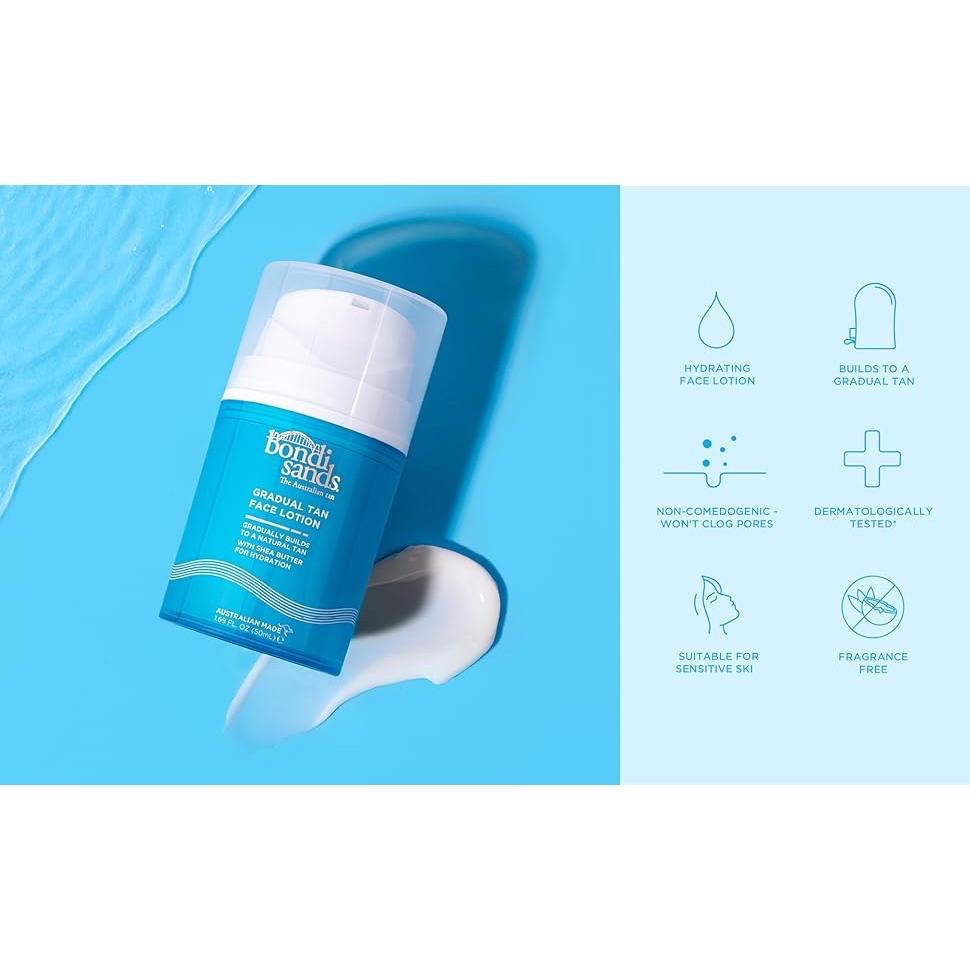 『現貨』臉部 素顏霜 ✨美黑漸變 🦘Bondi Sands Face Self Tan 乳木果油 高保濕乳霜 邦迪金沙-細節圖6