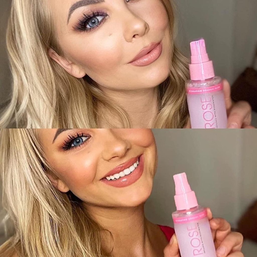 『現貨』臉部美黑 每日使用 延長古銅肌 🦘Mine Tan 玫瑰化妝水噴霧 Rose Facial Tan 美黑保濕噴霧-細節圖3