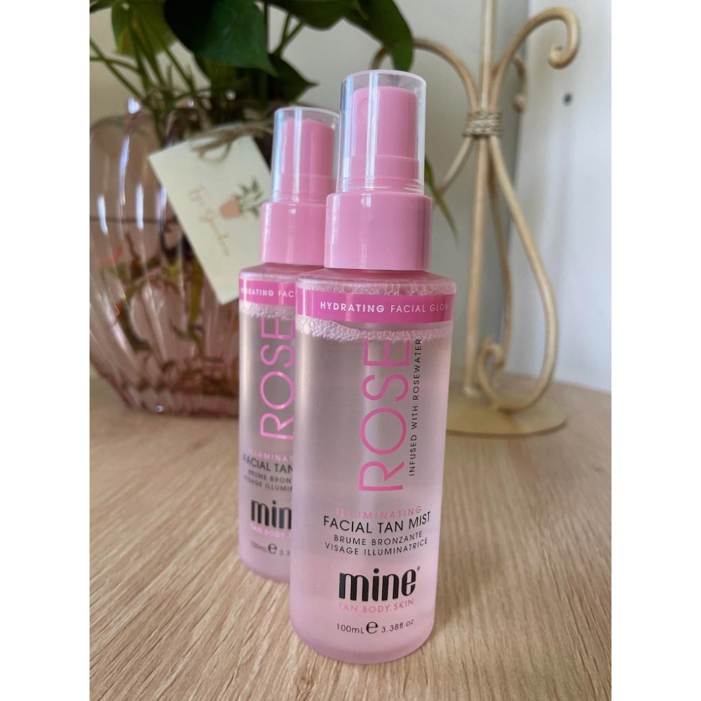 『現貨』臉部美黑 每日使用 延長古銅肌 🦘Mine Tan 玫瑰化妝水噴霧 Rose Facial Tan 美黑保濕噴霧-細節圖8