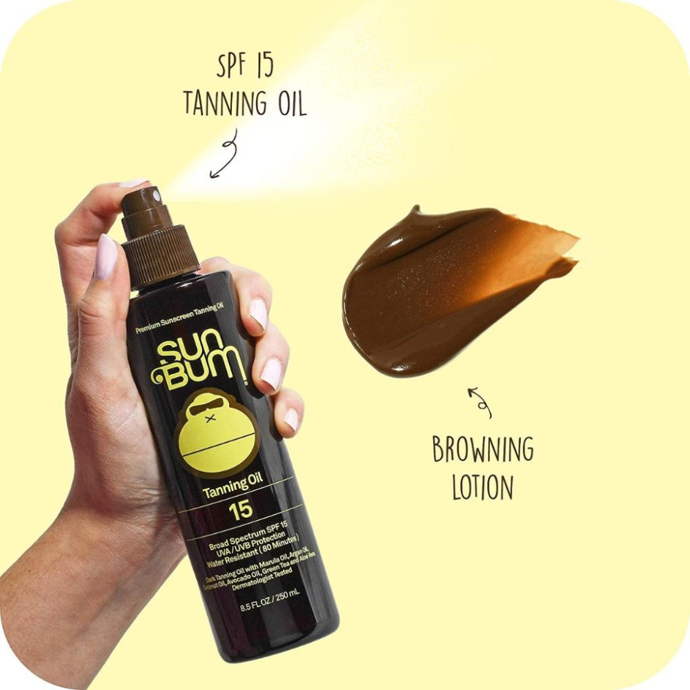 『現貨』有色助曬乳 助曬油 海洋友善 Sun Bum SPF15 Premium Browning Oil 曬黑 古銅肌-細節圖3